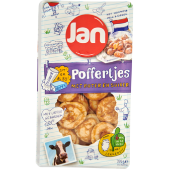 Jan Poffertjes met boter en suiker