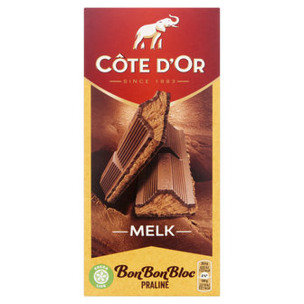 C&ocirc;te D&#039;Or BonBonBloc Chocolade melk praline