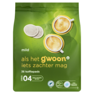 G&#039;woon koffiepads mild