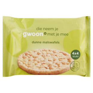 Gwoon rmaiswafel met zeezout