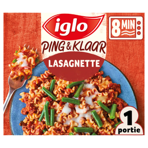 Iglo ping en klaar lasagnette