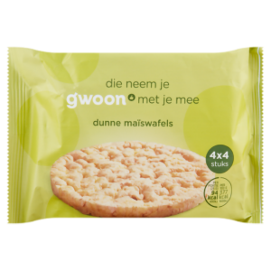 G&#039;woon Maiswafels zeezout