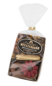 Chocolade bloemen en krakelingen