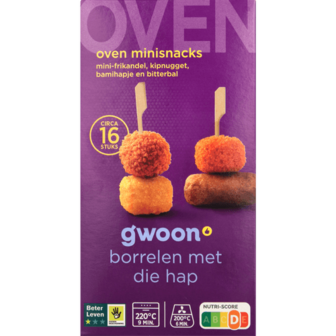 G'woon oven minisnacks 16st