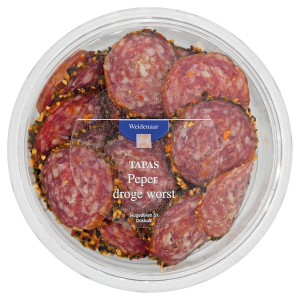 Weidenaar tapas droge worst peper