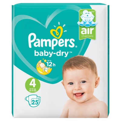 Pampers Baby-dry luiers maat 4 Het Land van Bartje Webshop