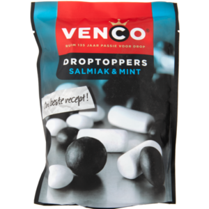 Venco Droptoppers Salmiak & mint