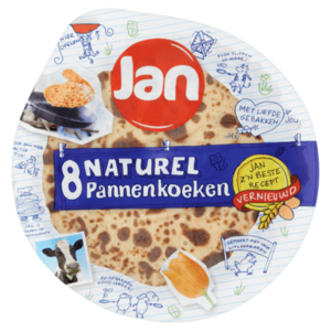 Jan Pannenkoeken Naturel 8 stuks