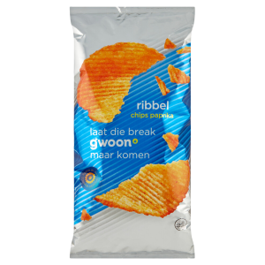 G'woon ribbel chips paprika